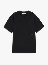 S/S JACQUARD RELAXED TEEBLACK