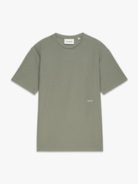 S/S JACQUARD RELAXED TEEDRY SAGE
