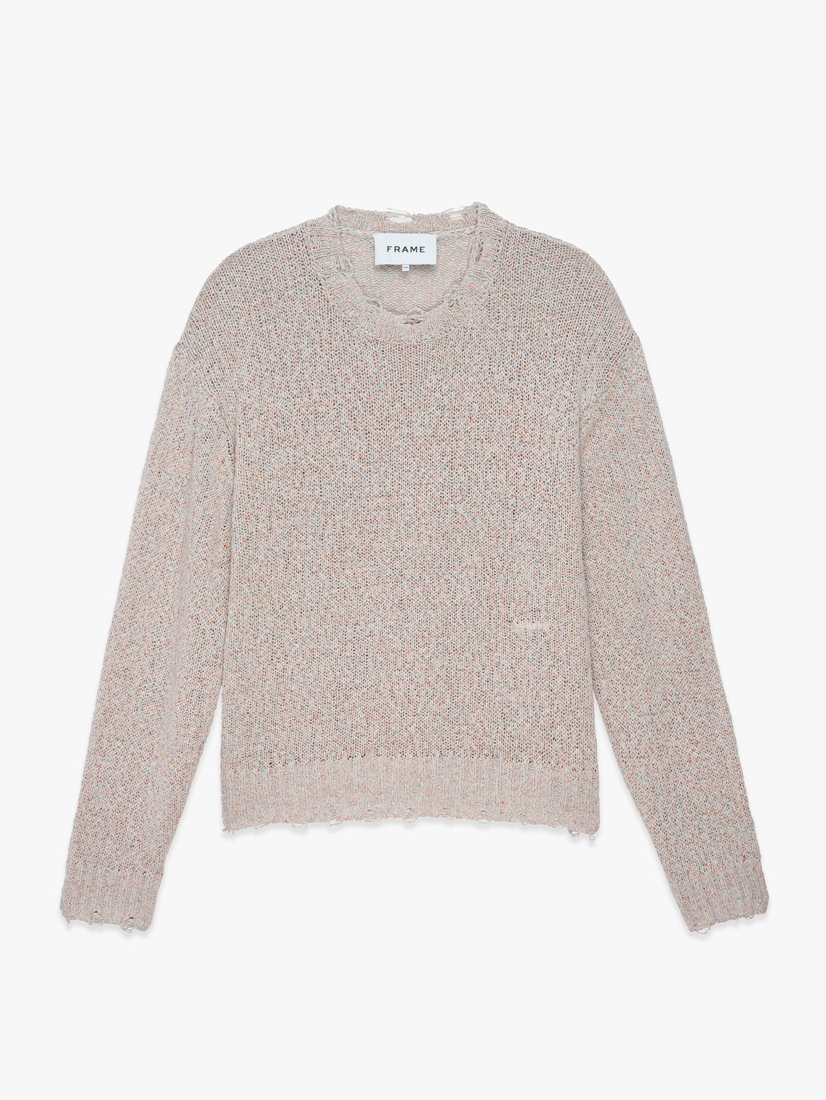 MULTI COLOR DISTRESSED SWEATERECRU MULTI