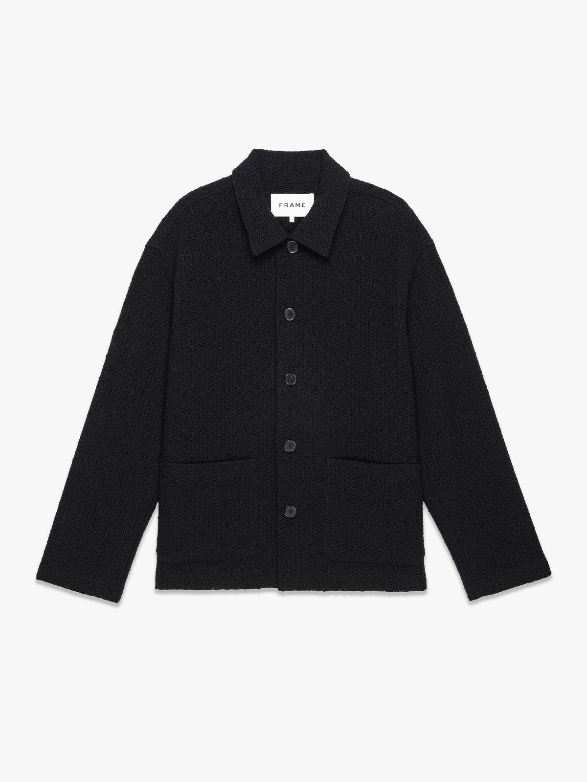 CROCHET JACKETASH BLACK