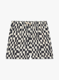 VINTAGE PRINT SHORTDARK NAVY