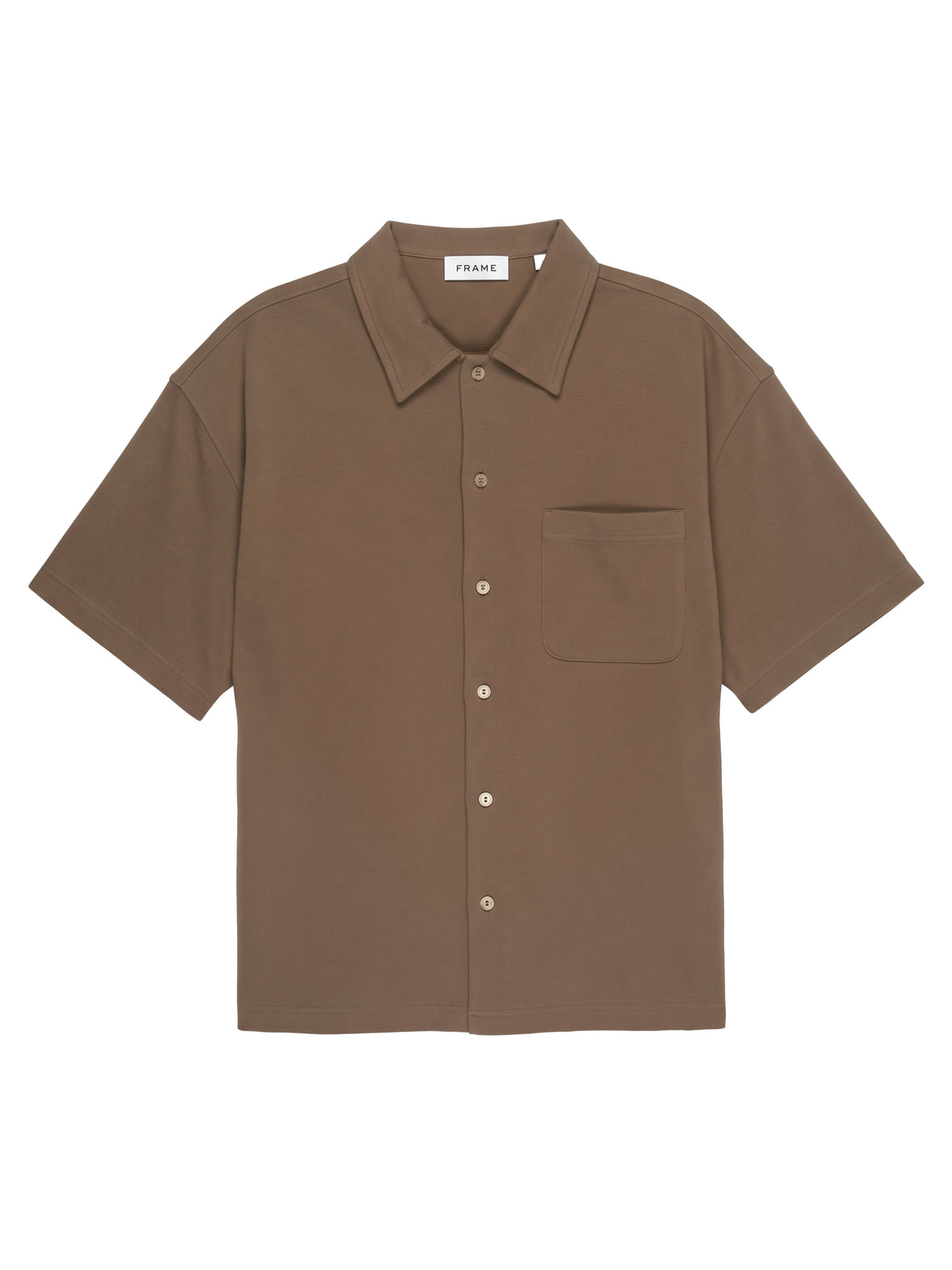Polo en piqué et à boutons - Mauve