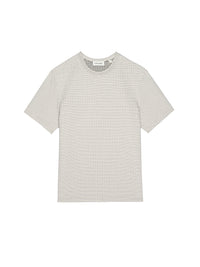 JACQUARD STRIPE TEEWHITE/NAVY