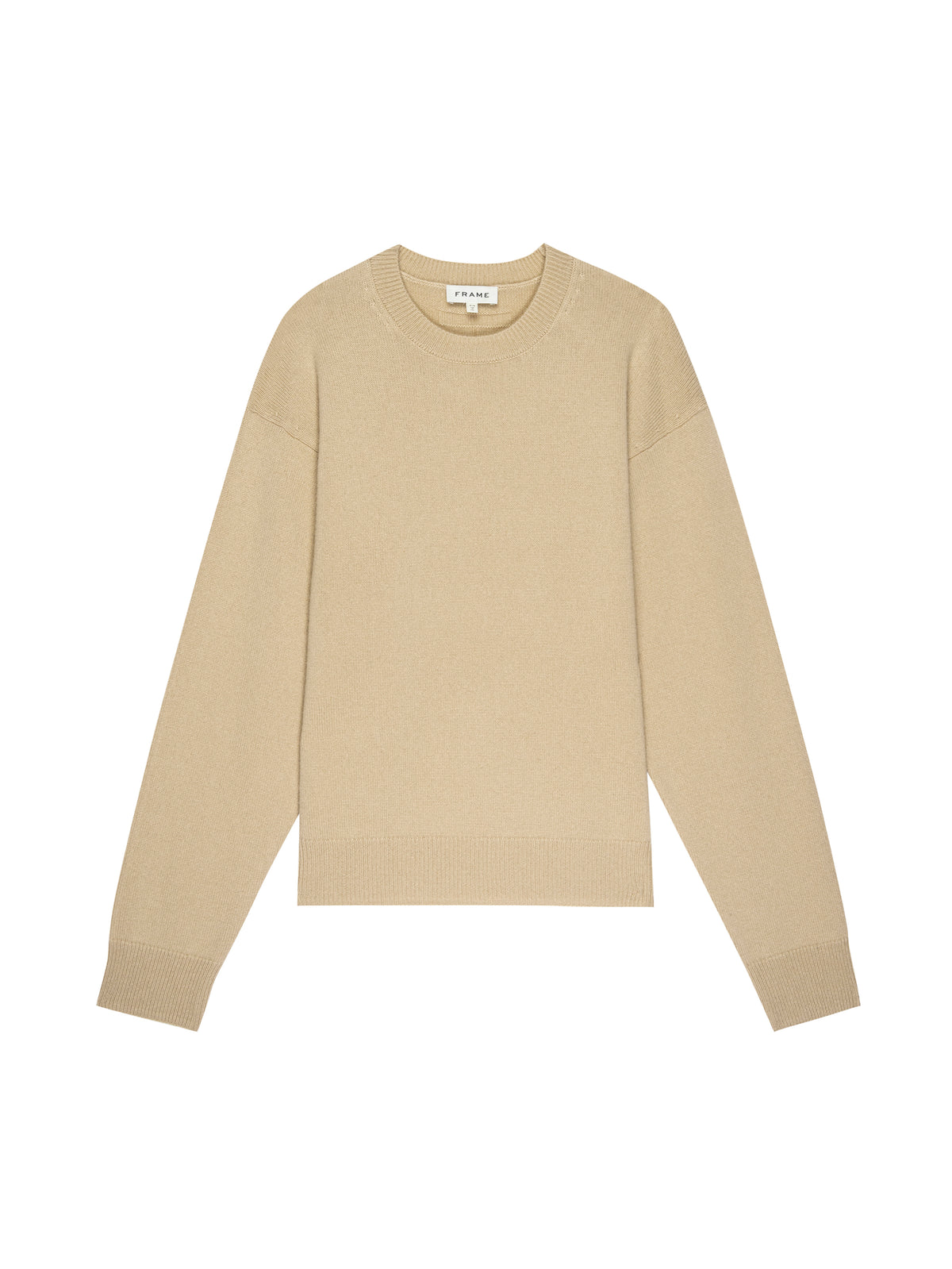 LIGHT WEIGHT CASHMERE CREWNECKSUMMER BEIGE