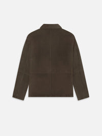 SUEDE CHORE COATDARK BROWN