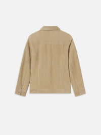 SUEDE TRUCKER JACKETOXFORD BEIGE