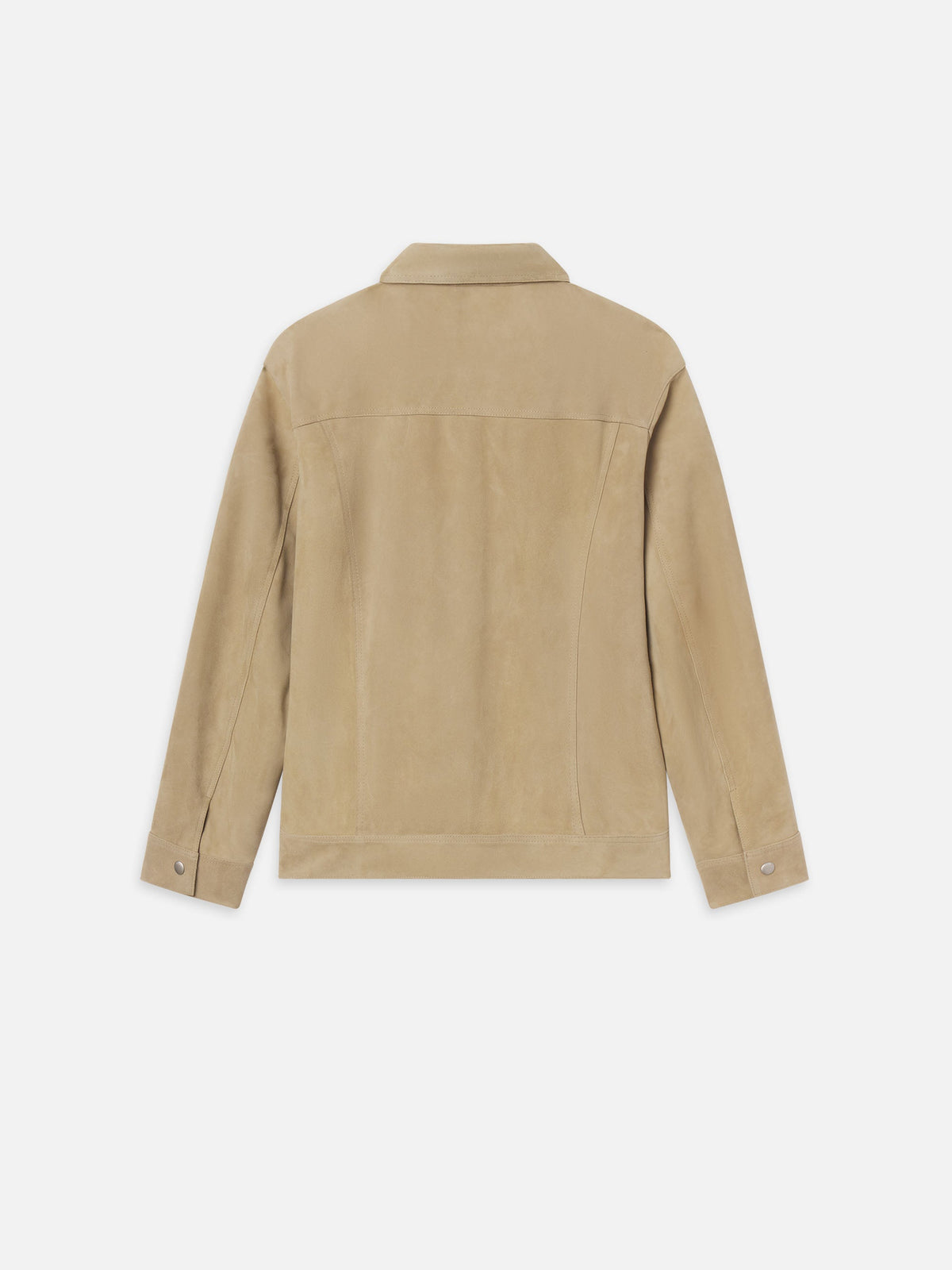 SUEDE TRUCKER JACKETOXFORD BEIGE
