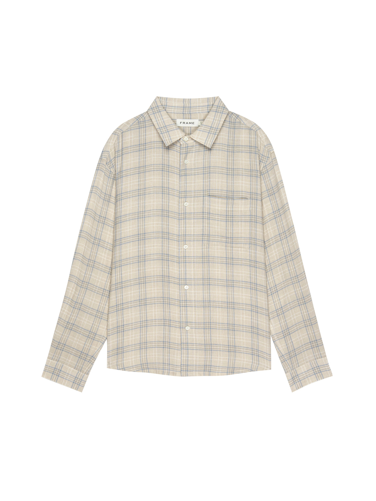 PLAID SHIRTCREAM PLAID
