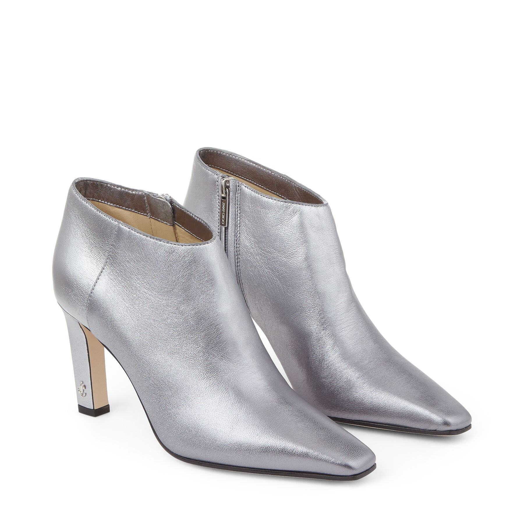 Bottines Meche 85 en cuir - Steel & Silver