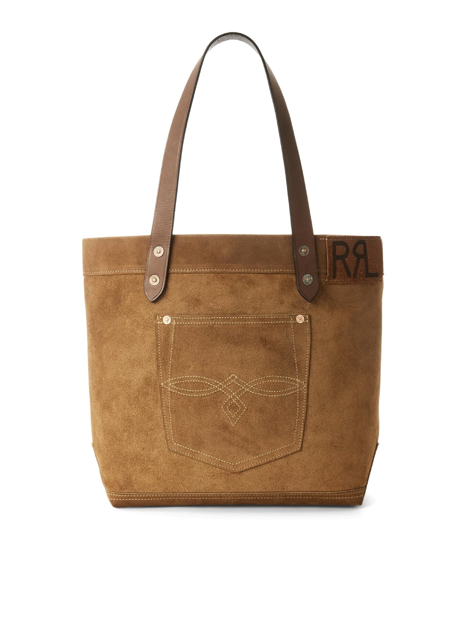 Cabas en daim brut - Light Java