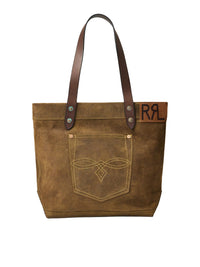 Limited edition suede tote bag - Pale Russet