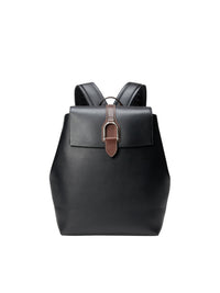 Voyager leather backpack - Black
