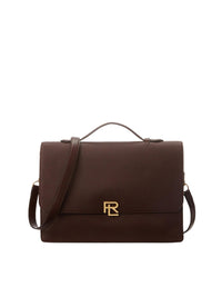 Porte-documents RL en cuir - Dark Luggage Brown