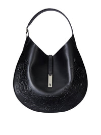 Grand sac Shoulder Polo ID en cuir - Black