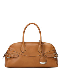 Leather bowling bag - Gold