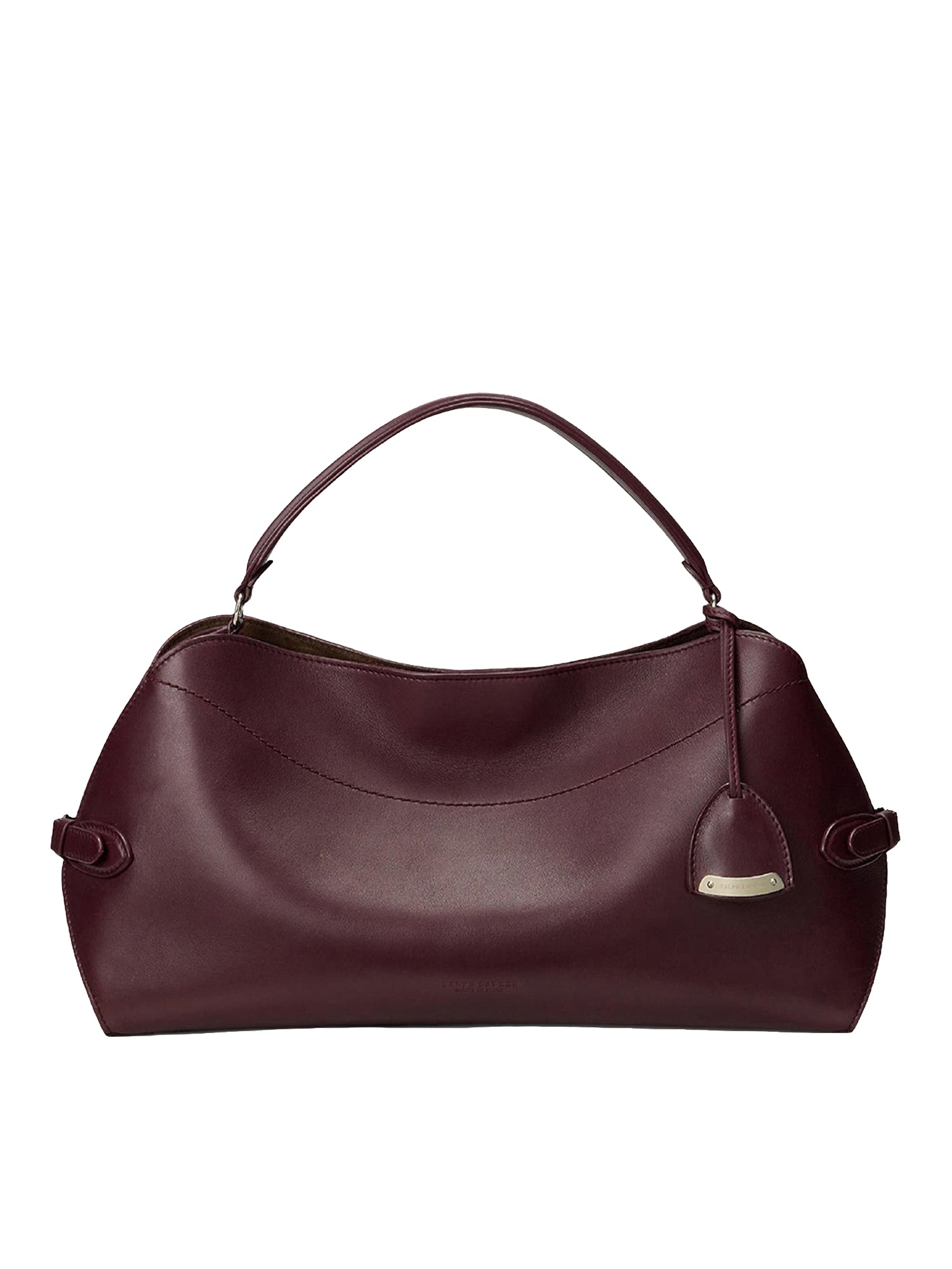 Sac porté épaule Ralph en cuir - Burgundy