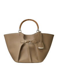 Cabas Ralph en cuir - Taupe