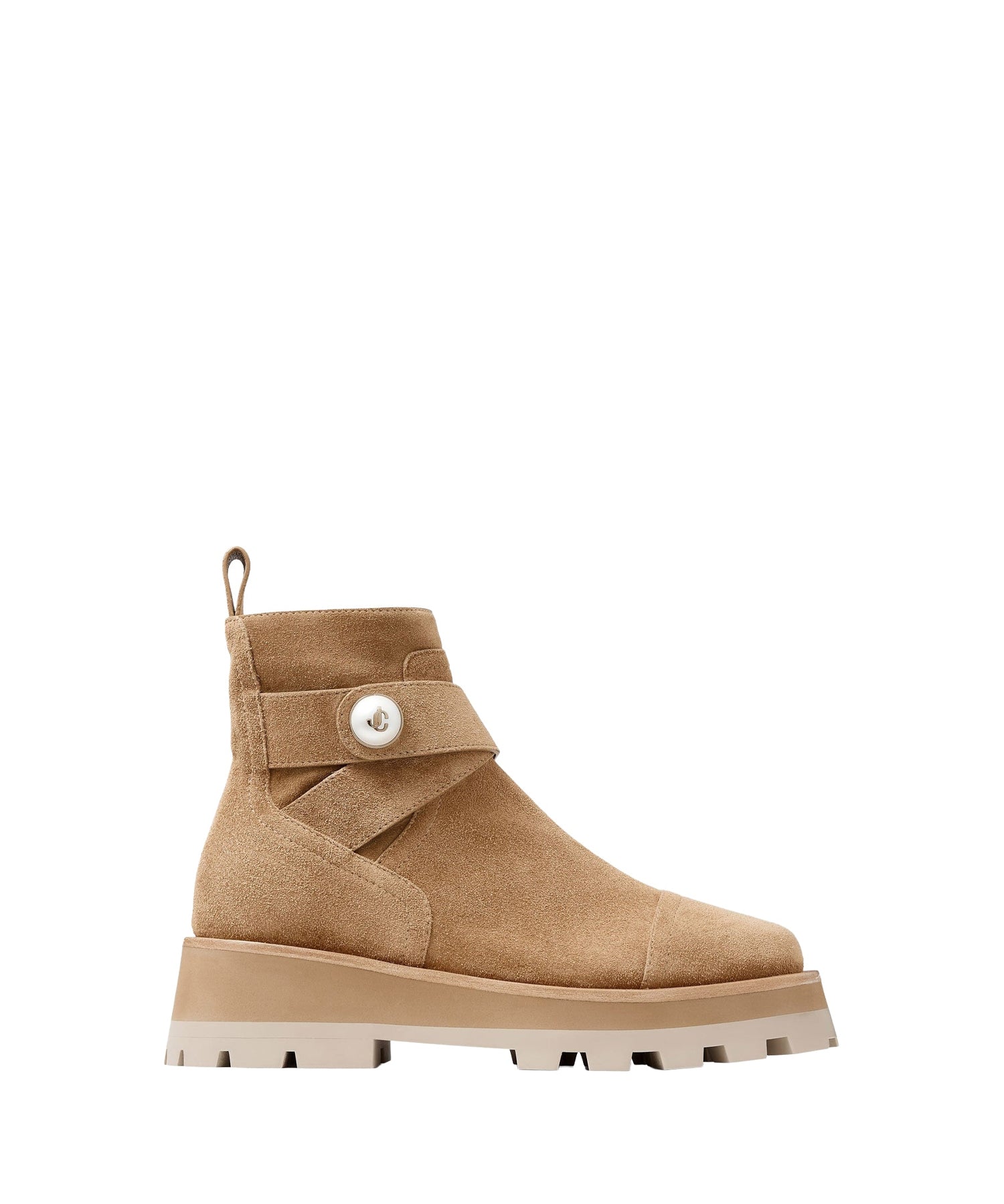 Bottines Meena en daim-velours et rotin - Rattan