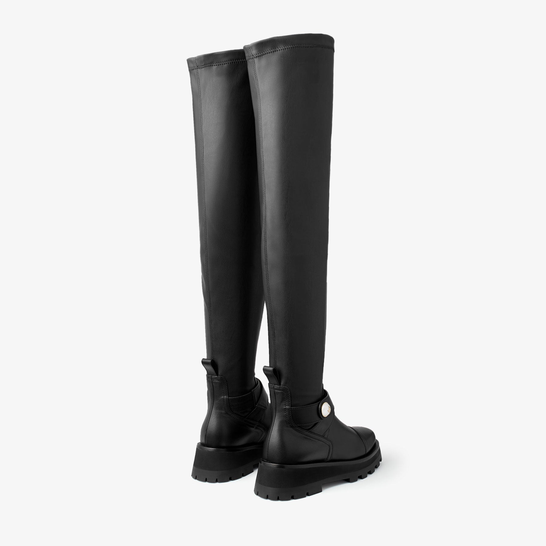 Cuissardes Meena en cuir - Black