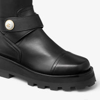 Cuissardes Meena en cuir - Black
