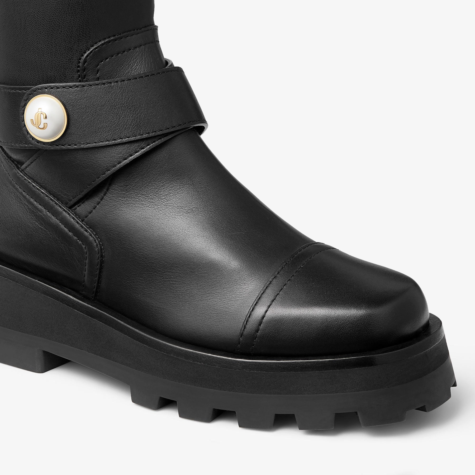 Cuissardes Meena en cuir - Black