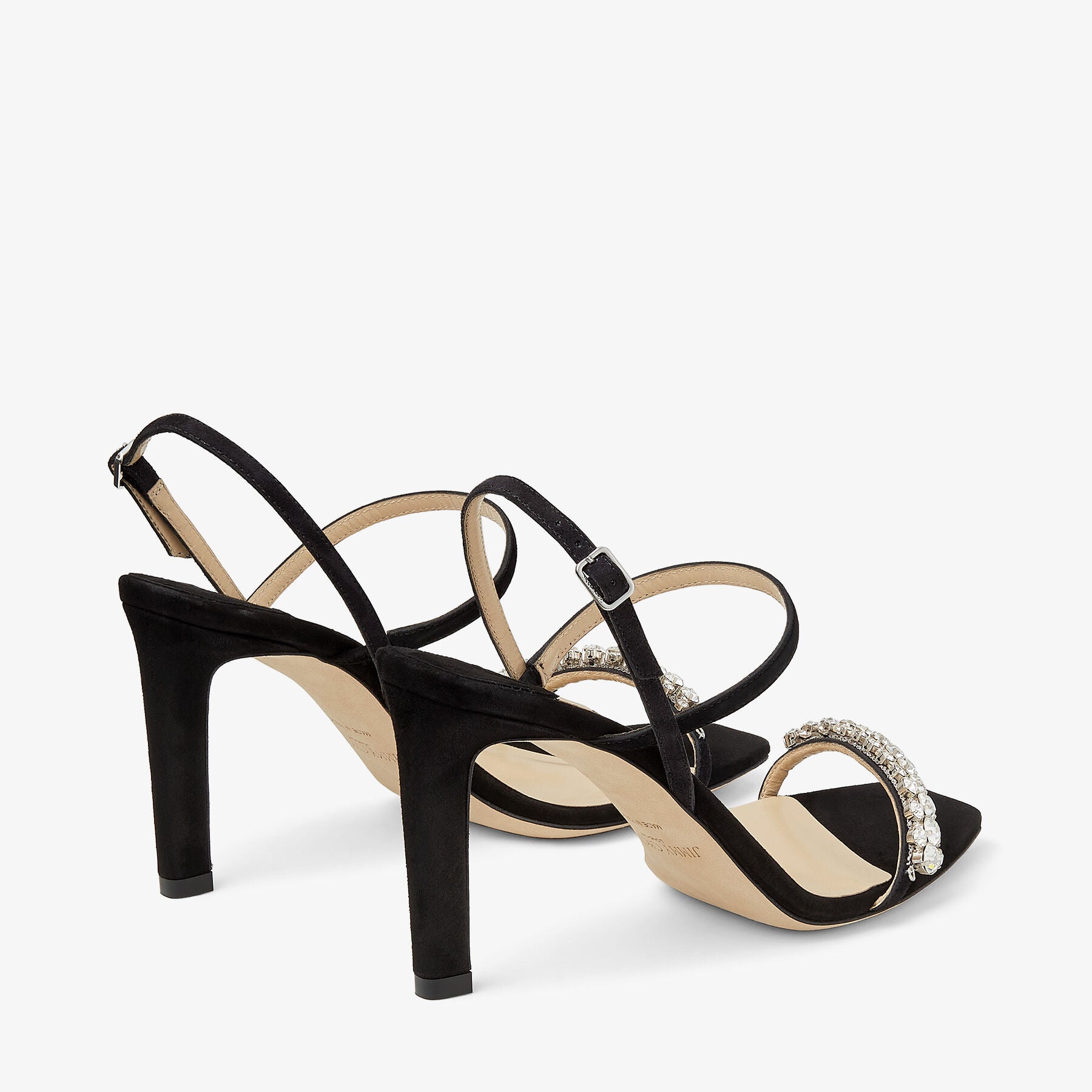 ZNO STOCK 0 / Reco 280 BLACK/CRYSTAL Sandal MEIRA 85