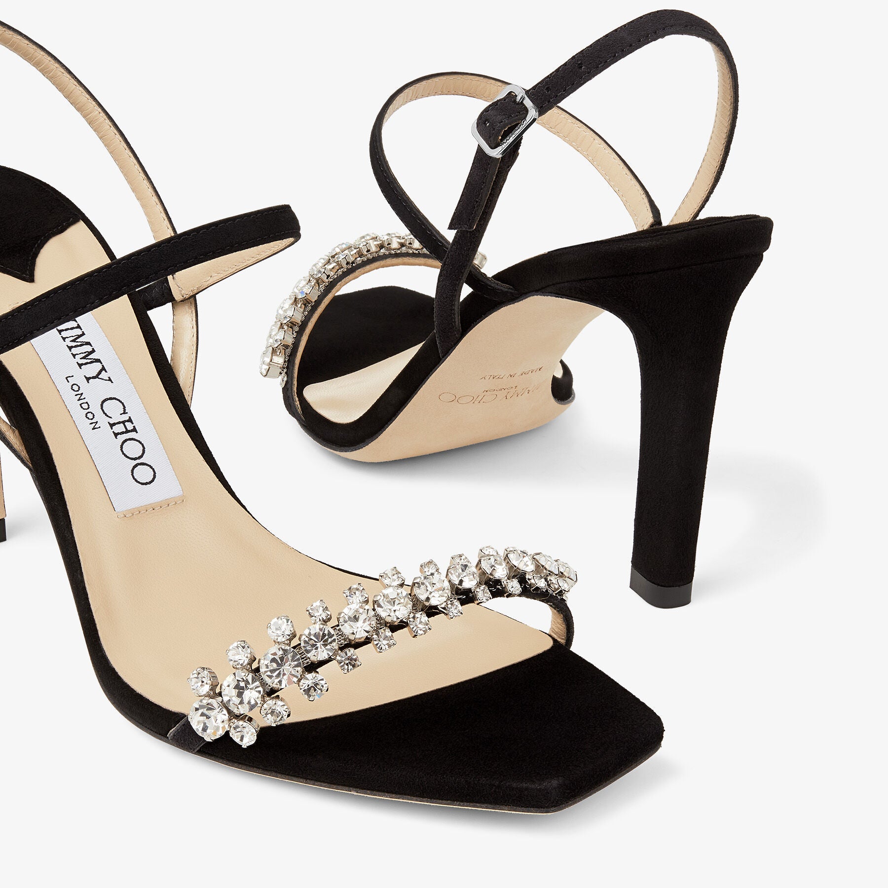 ZNO STOCK 0 / Reco 280 BLACK/CRYSTAL Sandal MEIRA 85