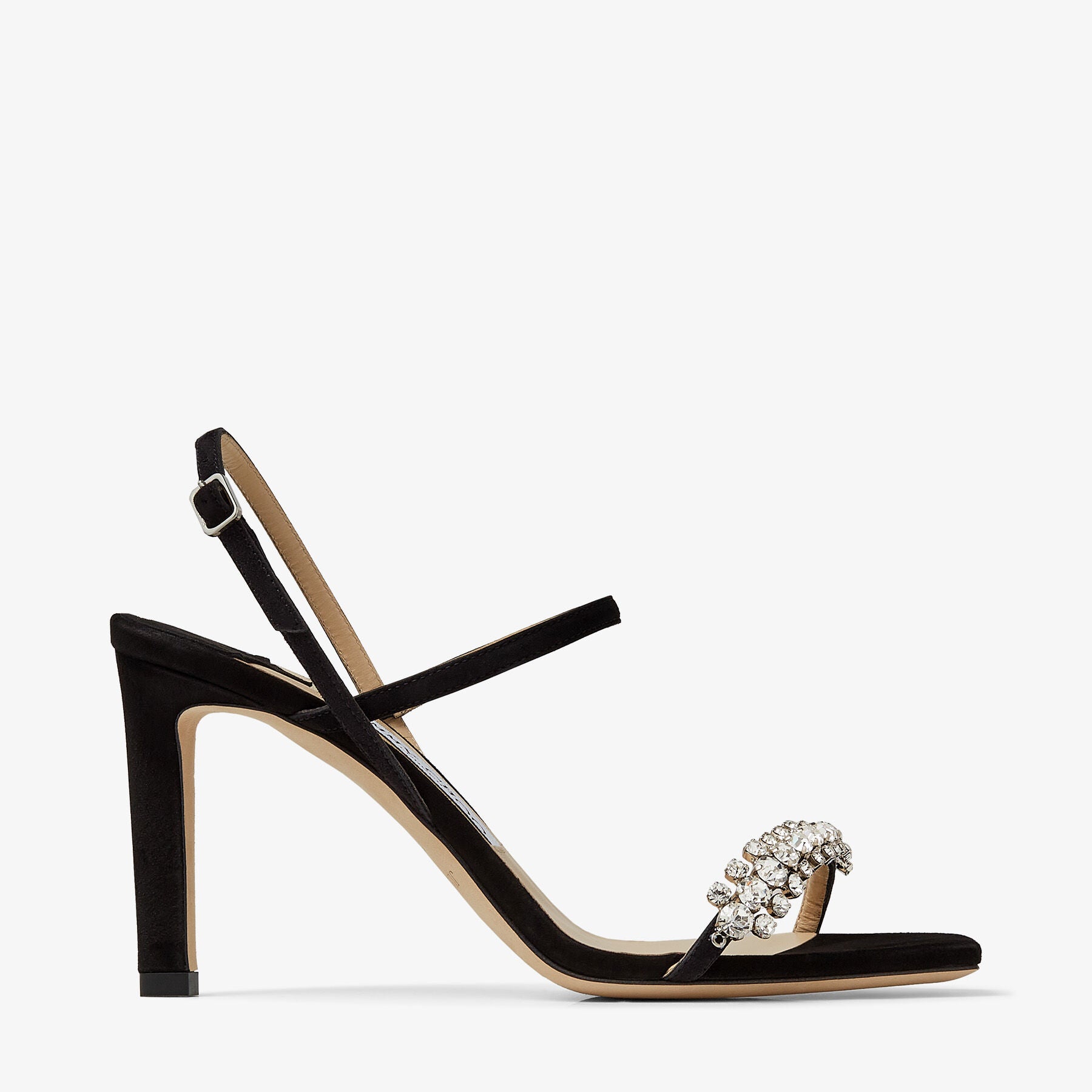 ZNO STOCK 0 / Reco 280 BLACK/CRYSTAL Sandal MEIRA 85