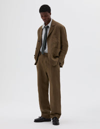 Blazer à poignets de chemise - Brown & Green
