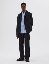 Blazer à poignets de chemise - Navy