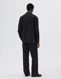 Blazer à poignets de chemise - Navy