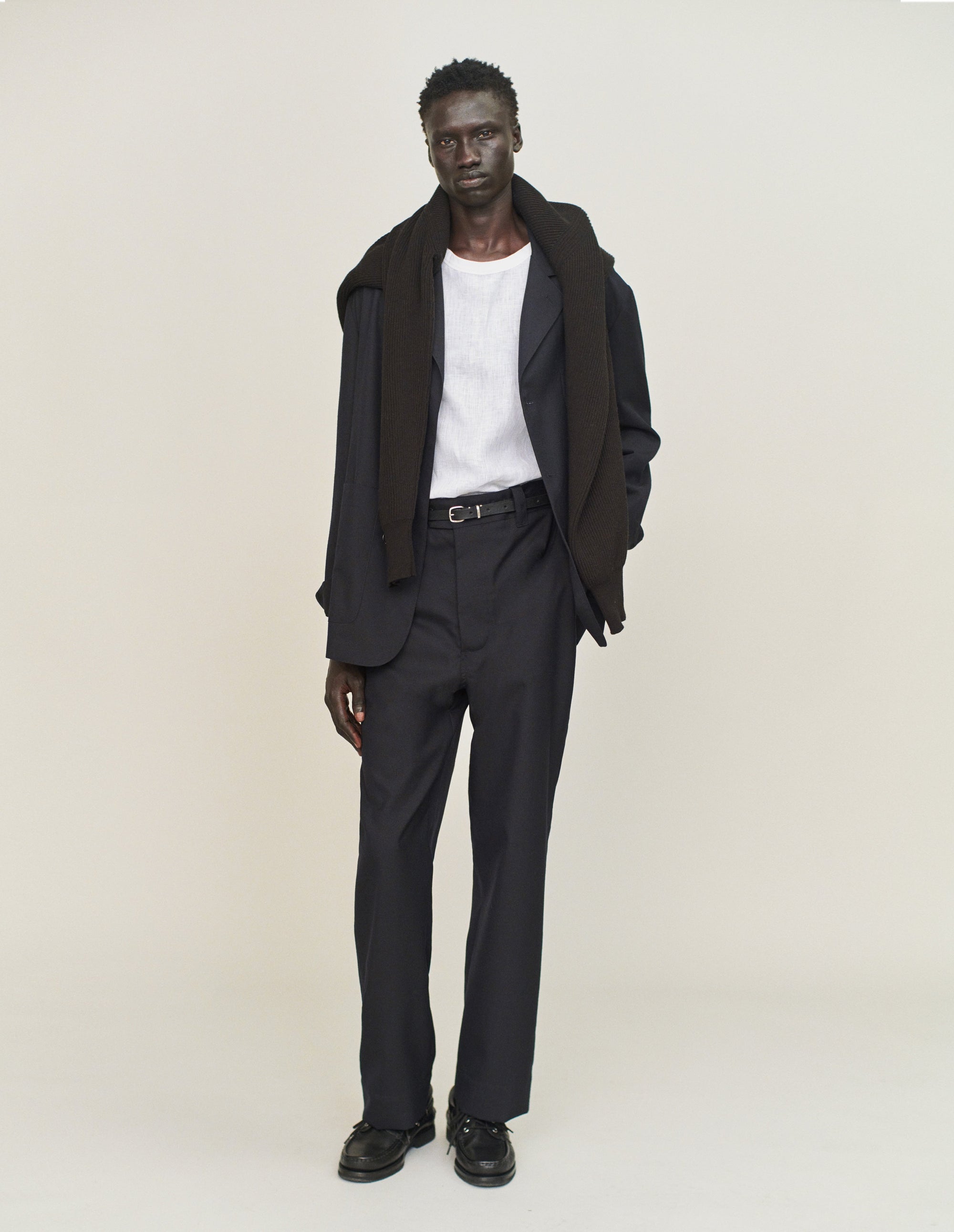 Blazer à poignets de chemise - Navy