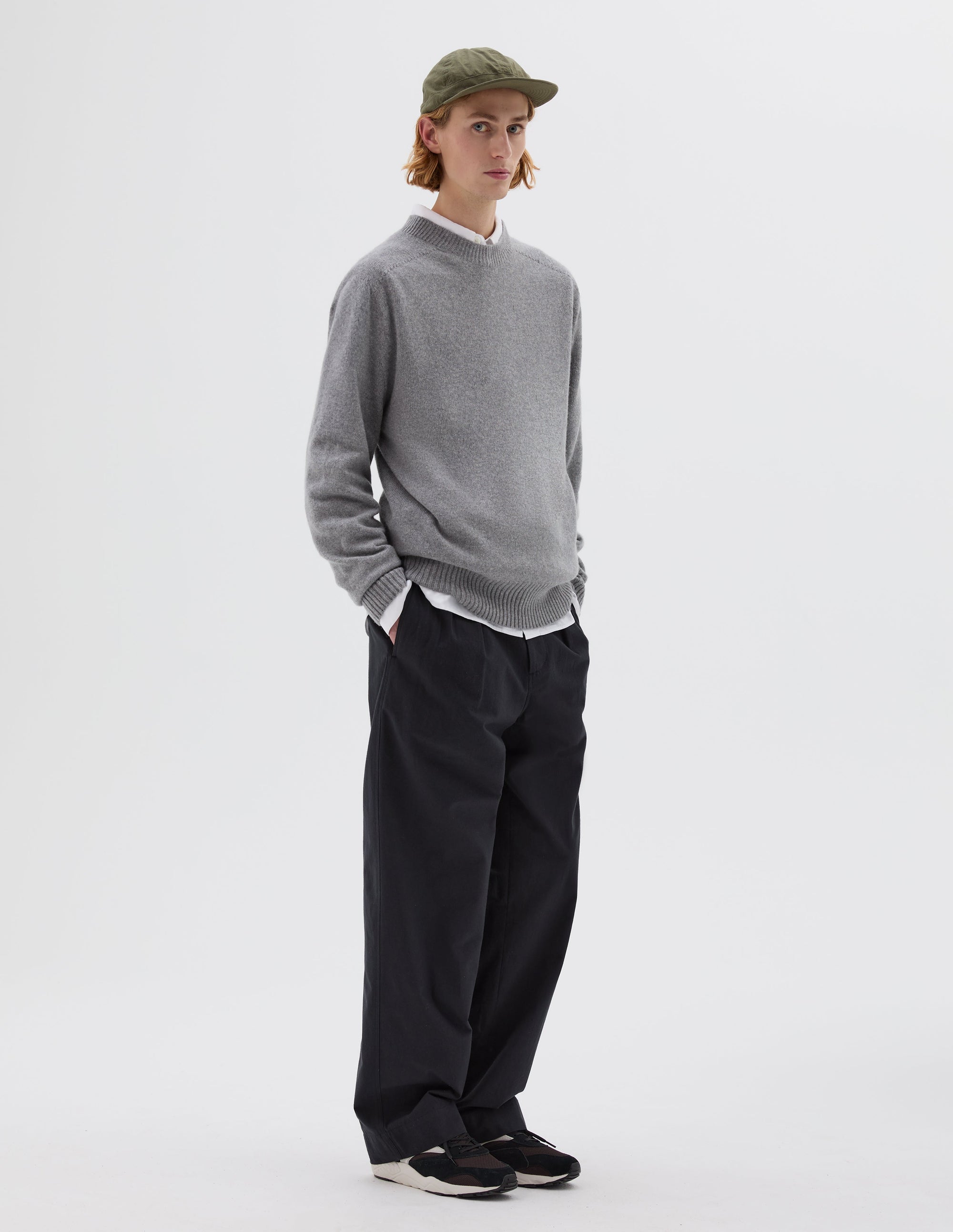 Pull col rond sans coutures - Gray