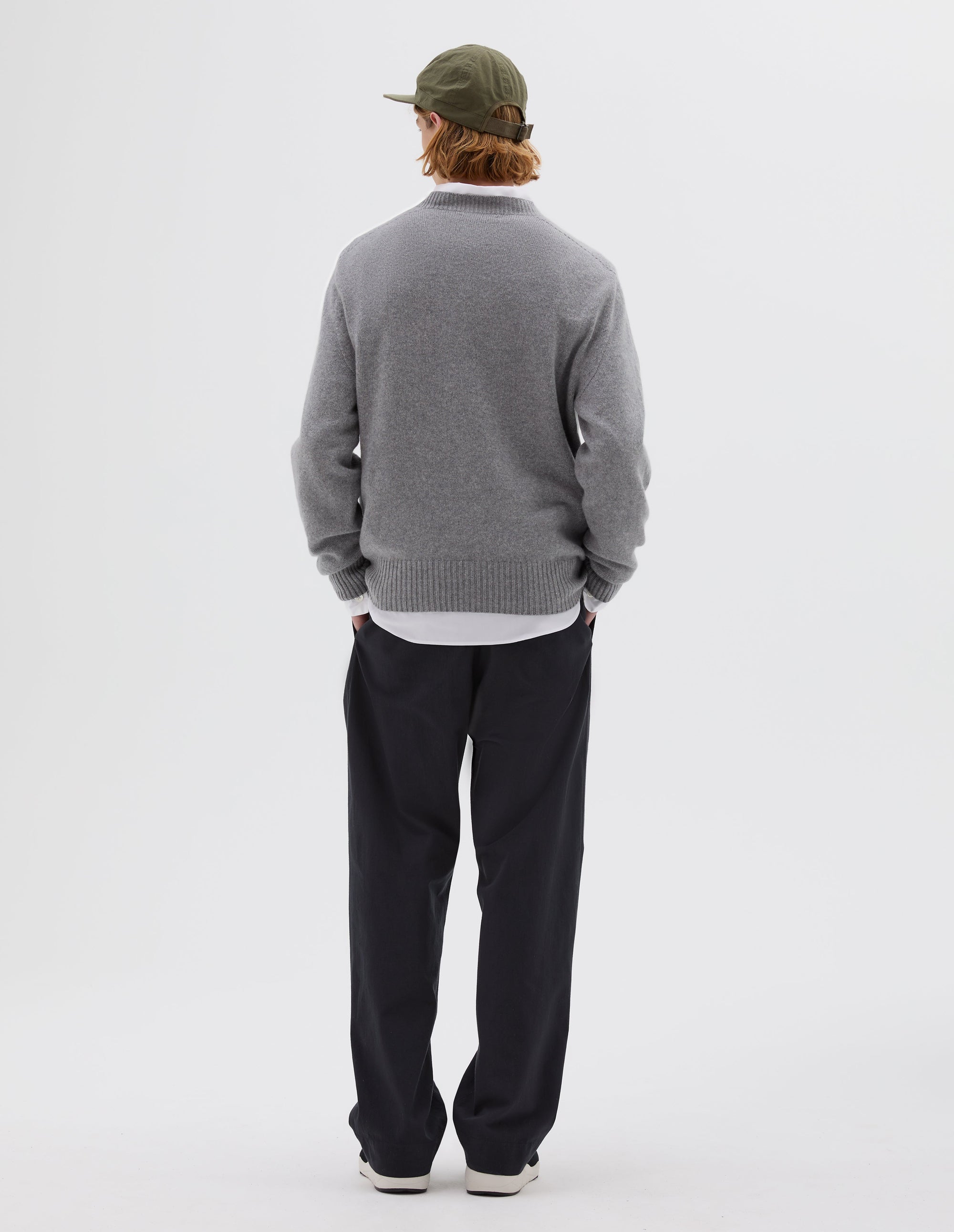 Pull col rond sans coutures - Gray