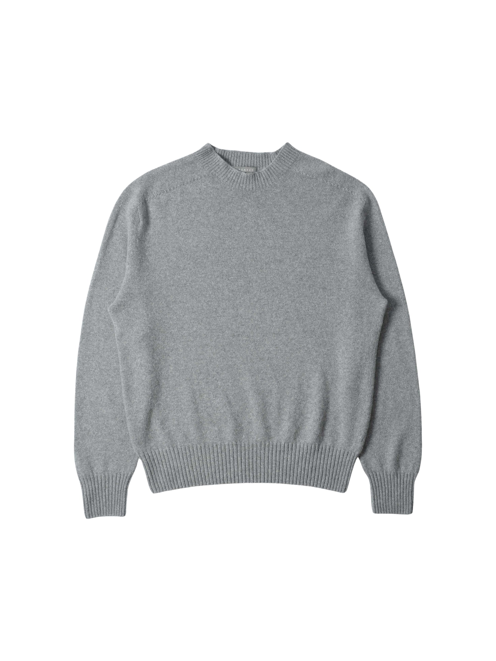 Pull col rond sans coutures en cachemire - Grey