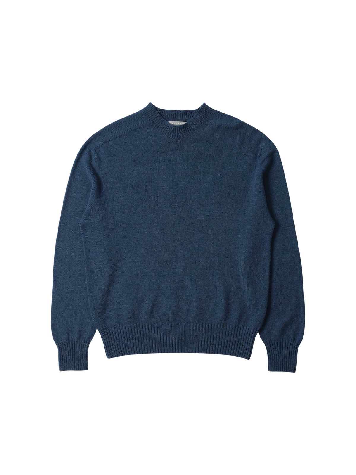 Pull col rond sans coutures en cachemire - Blue