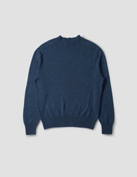 Pull col rond sans coutures - Blue