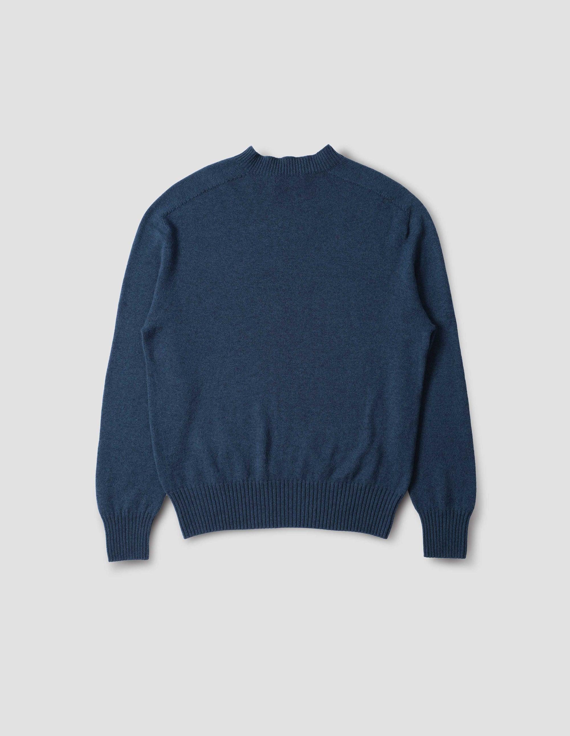 Pull col rond sans coutures - Blue