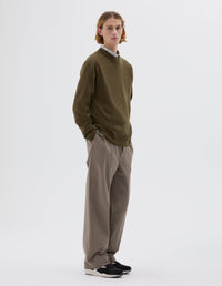 Pull col rond sans coutures - Green