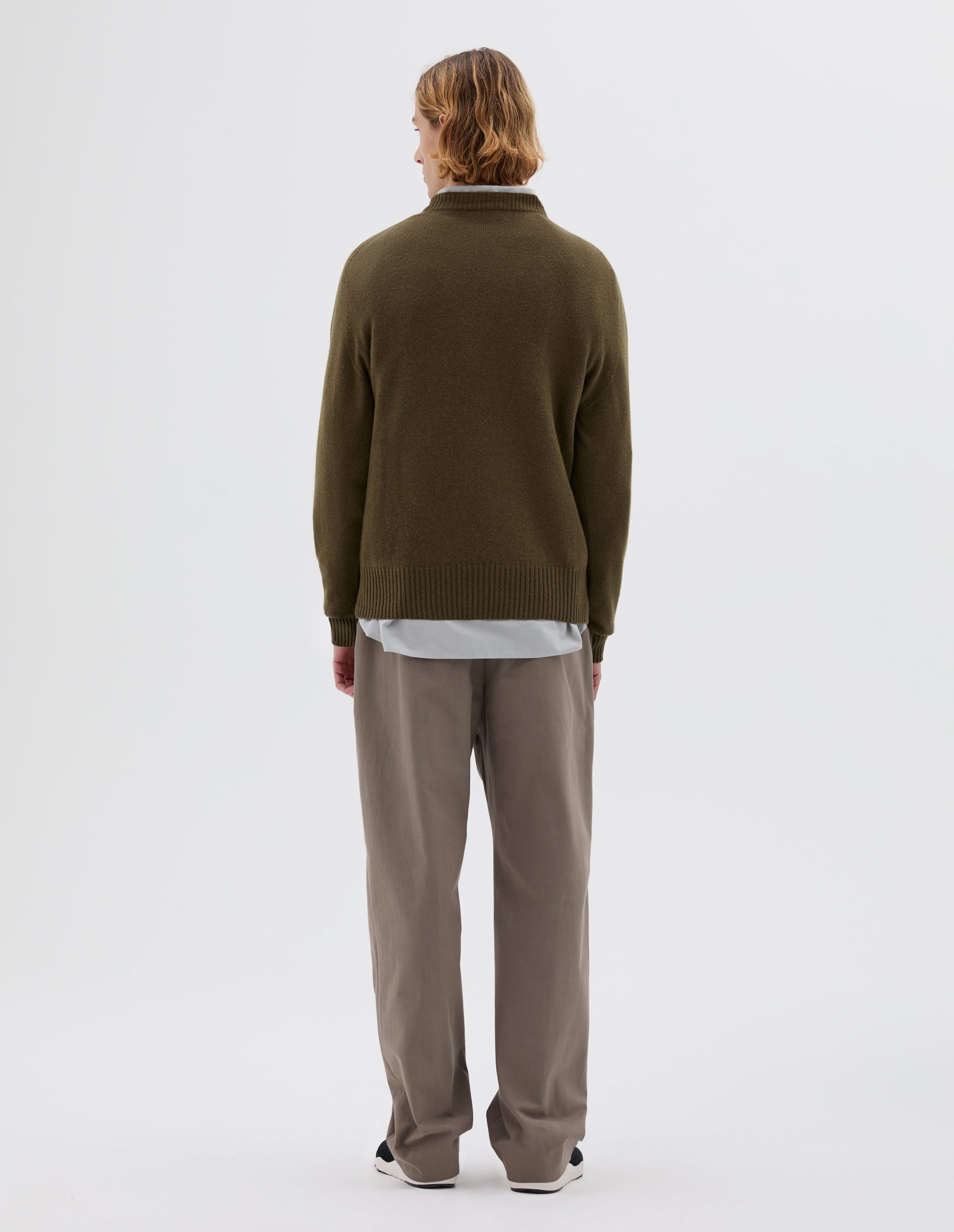 Pull col rond sans coutures - Green