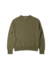Classic round-neck cashmere jumper - Green