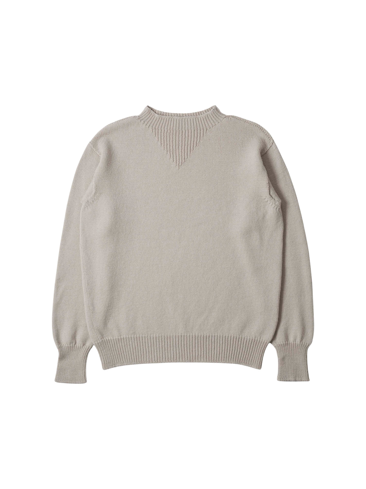 Sweat boxy sans coutures en laine - Limestone