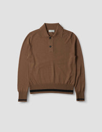 Polo à finitions épaisses - Brown & Black