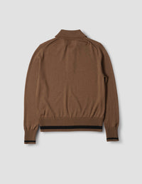 Polo à finitions épaisses - Brown & Black