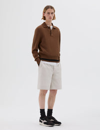 Polo à finitions épaisses - Brown & Black
