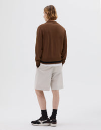 Polo à finitions épaisses - Brown & Black