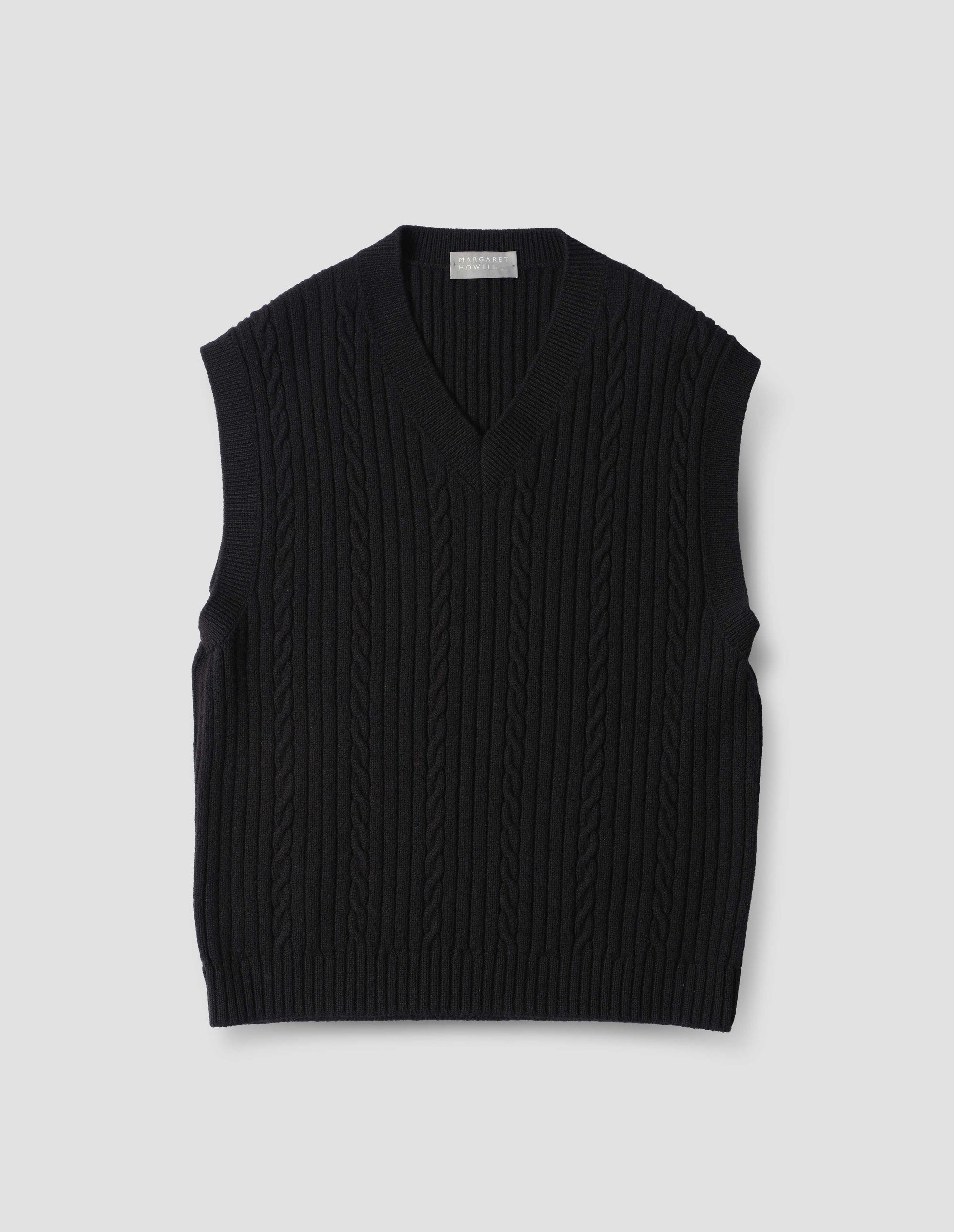 Débardeur en maille torsadée - Black