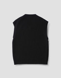Débardeur en maille torsadée - Black