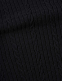 Débardeur en maille torsadée - Black