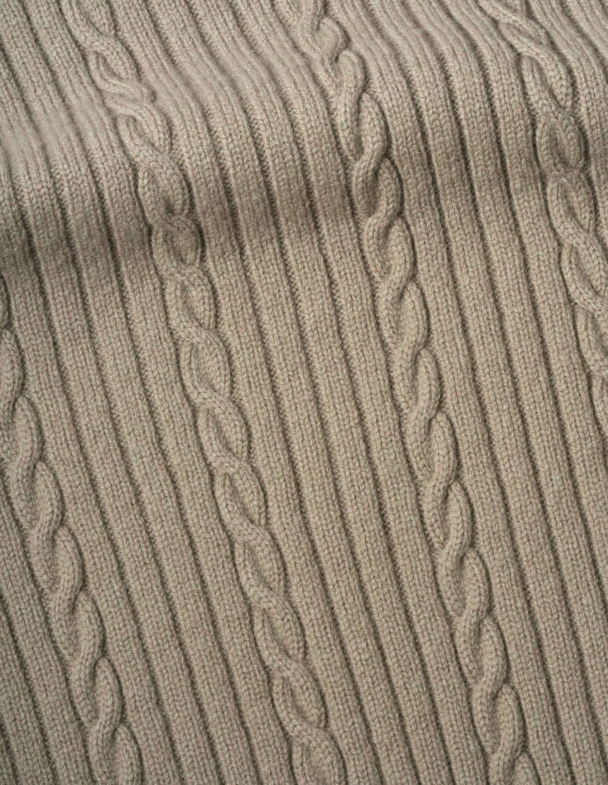 Débardeur en maille torsadée - Beige & Green